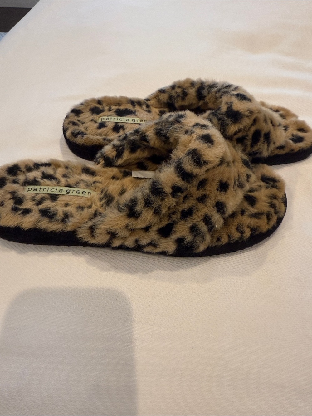 Faux leopard sandals